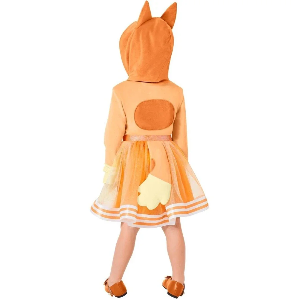 Spirit Halloween Bluey Bingo Orange Toddler Baby Girl Dress Costume Dog 3T-4T - Picture 2 of 4